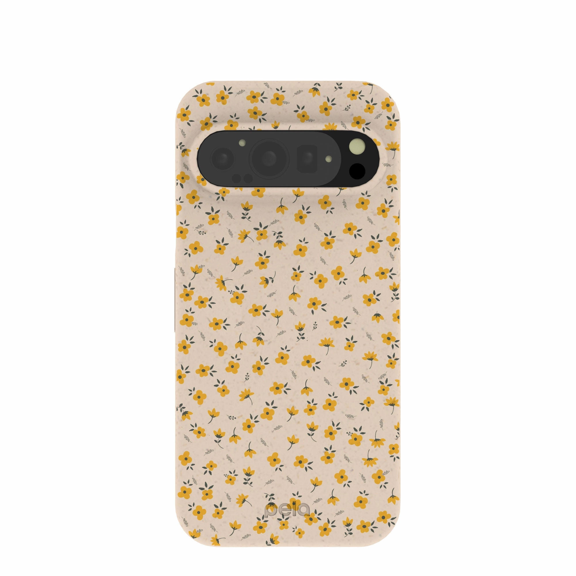 Seashell Little Yellow Flowers Google Pixel 9/9 Pro Case Hybrid Finish Texture