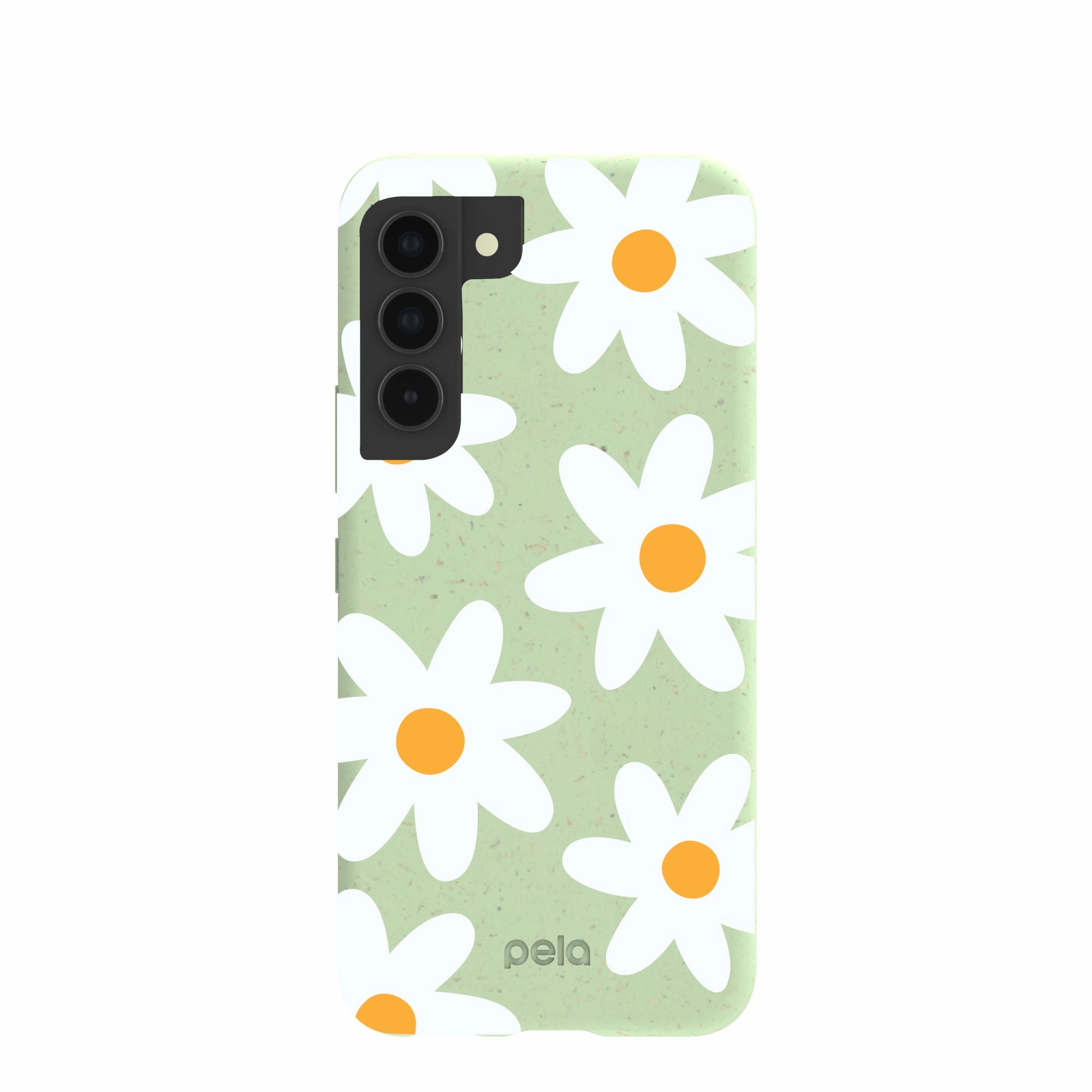 Vivid Pattern Gradient Design Sage Green Daisy Samsung Galaxy S22 Case