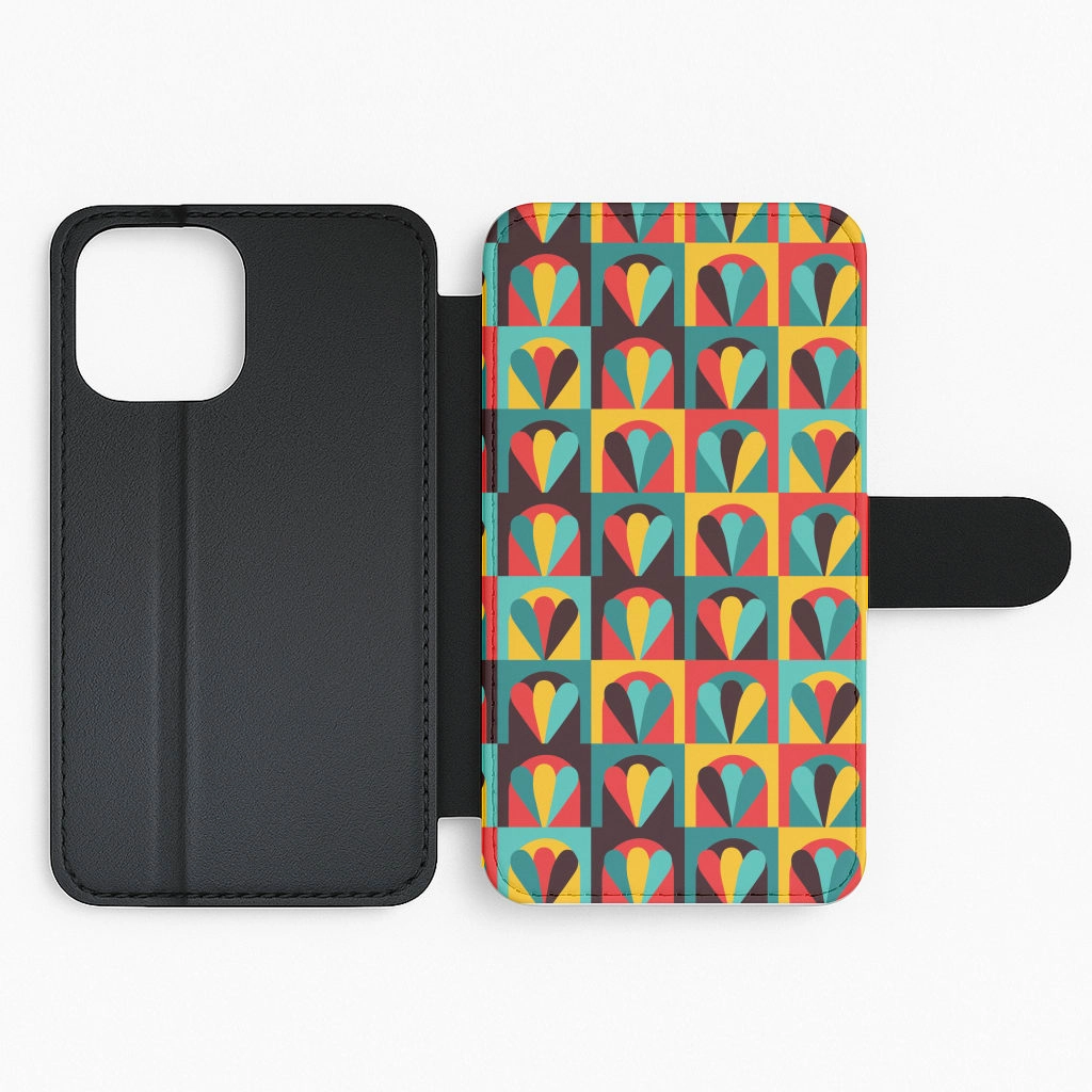 Abstract Pattern 2 Flip / Wallet Phone Case Desk Companion Comfort Finish