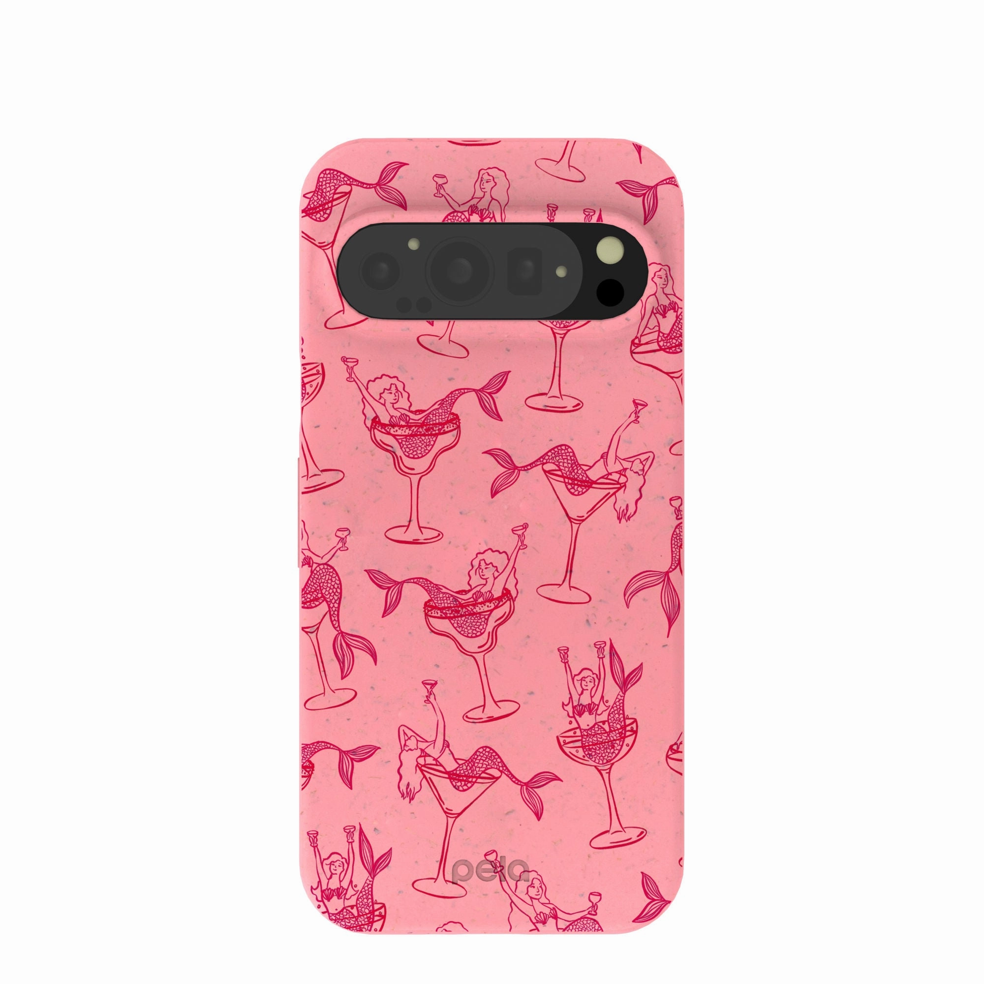 Bubblegum Pink Mermaid Cocktail Google Pixel 9/9 Pro Case Ergonomic Feel Luxury Edge Texture