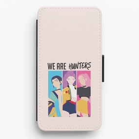Easy Removal Modern Surface Design We Are Hunters Flip / Wallet Phone Case