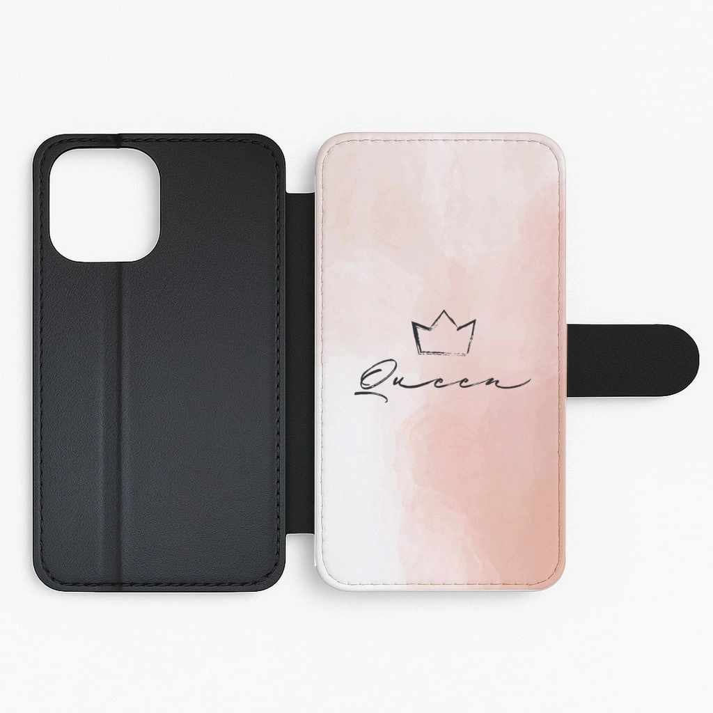 Queen - Abstract Flip / Wallet Phone Case Everyday Function Smooth Surface