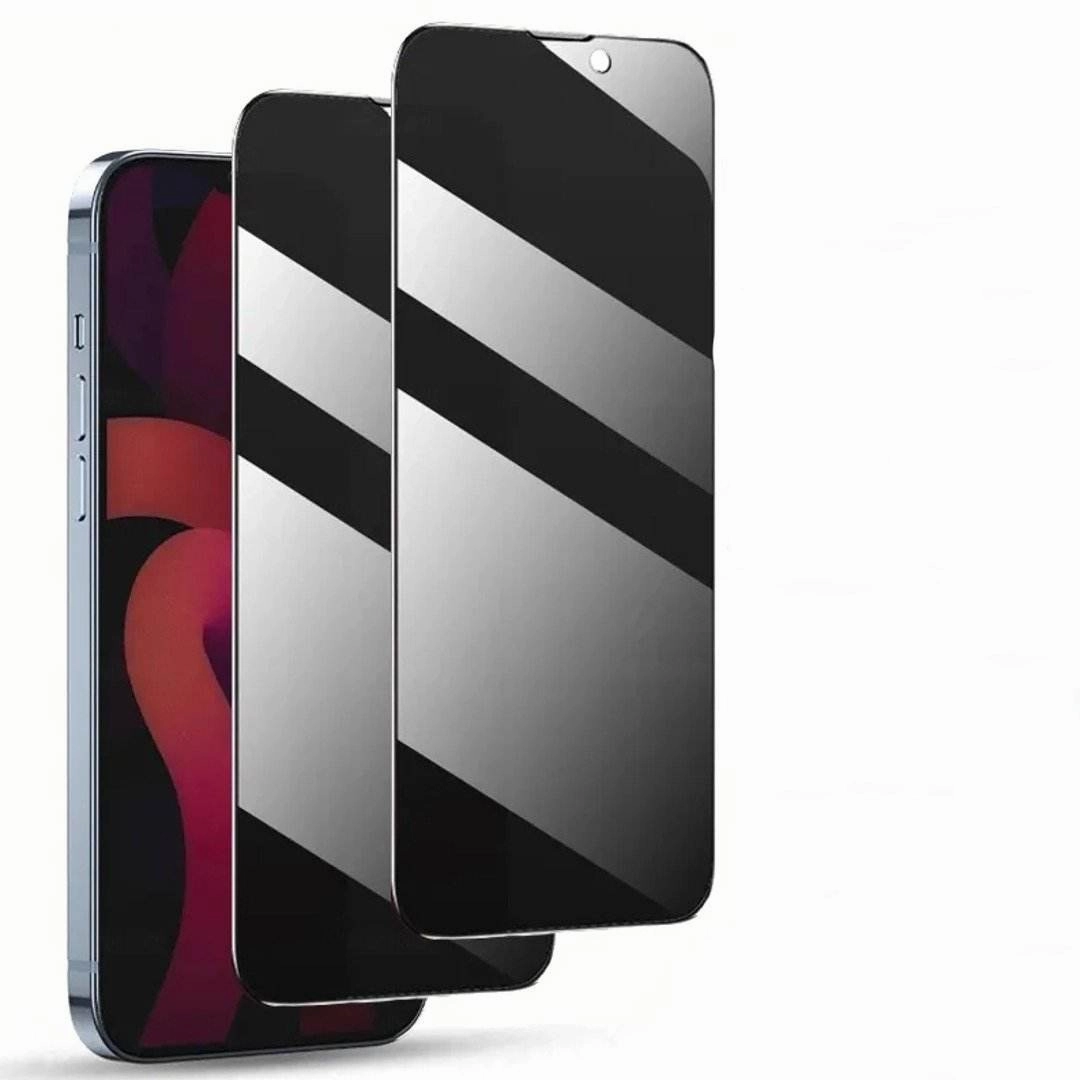 Rugged Feel Stylish Cover iPhone 15 Series Privacy Tempered Glass [ Anti- Spy Glass]