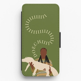 Rapper Holding Alligator Flip / Wallet Phone Case Protective barrier Flexible Texture