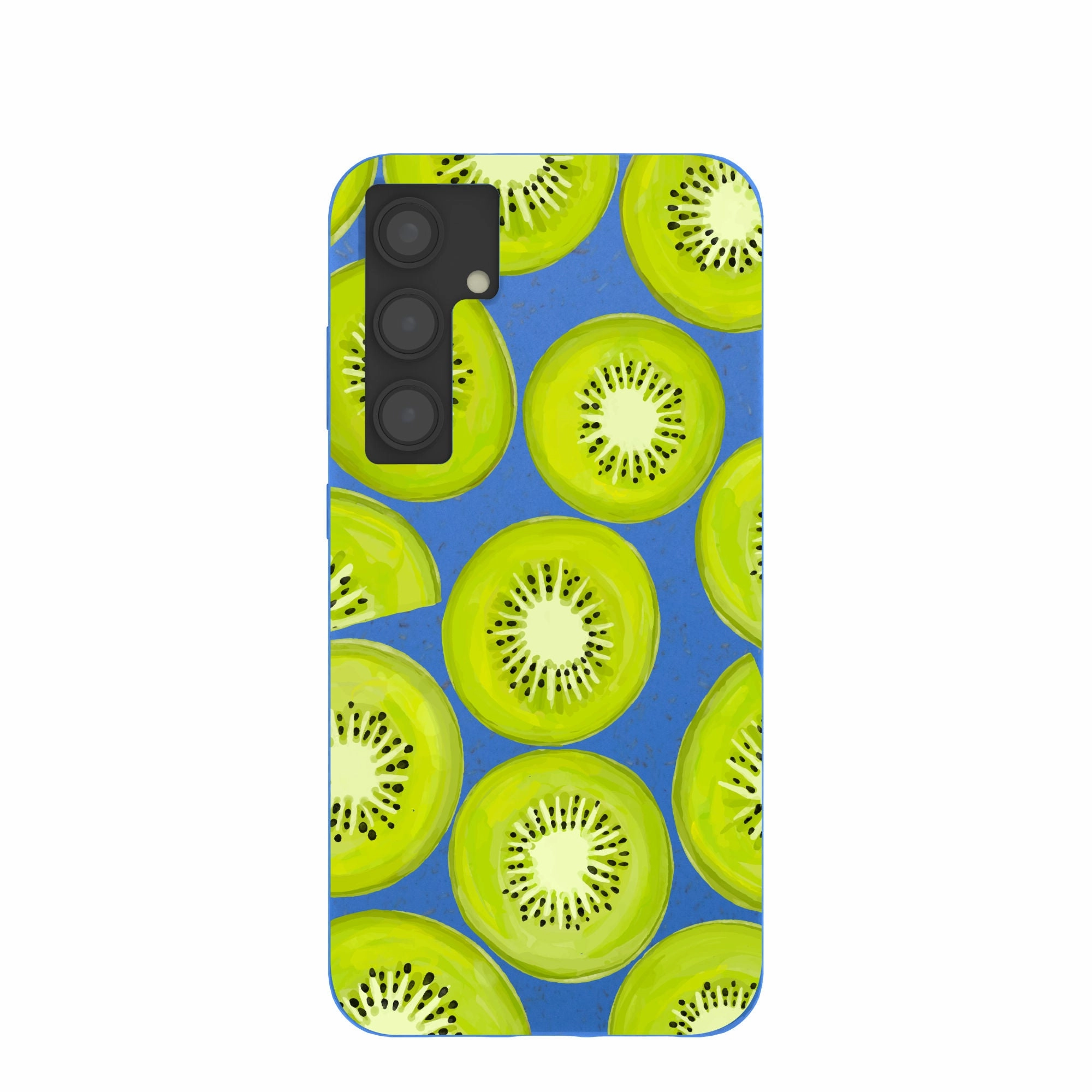 Electric Blue Kiwi Slices Samsung Galaxy S24 (Plus) Case Vibrant Colors