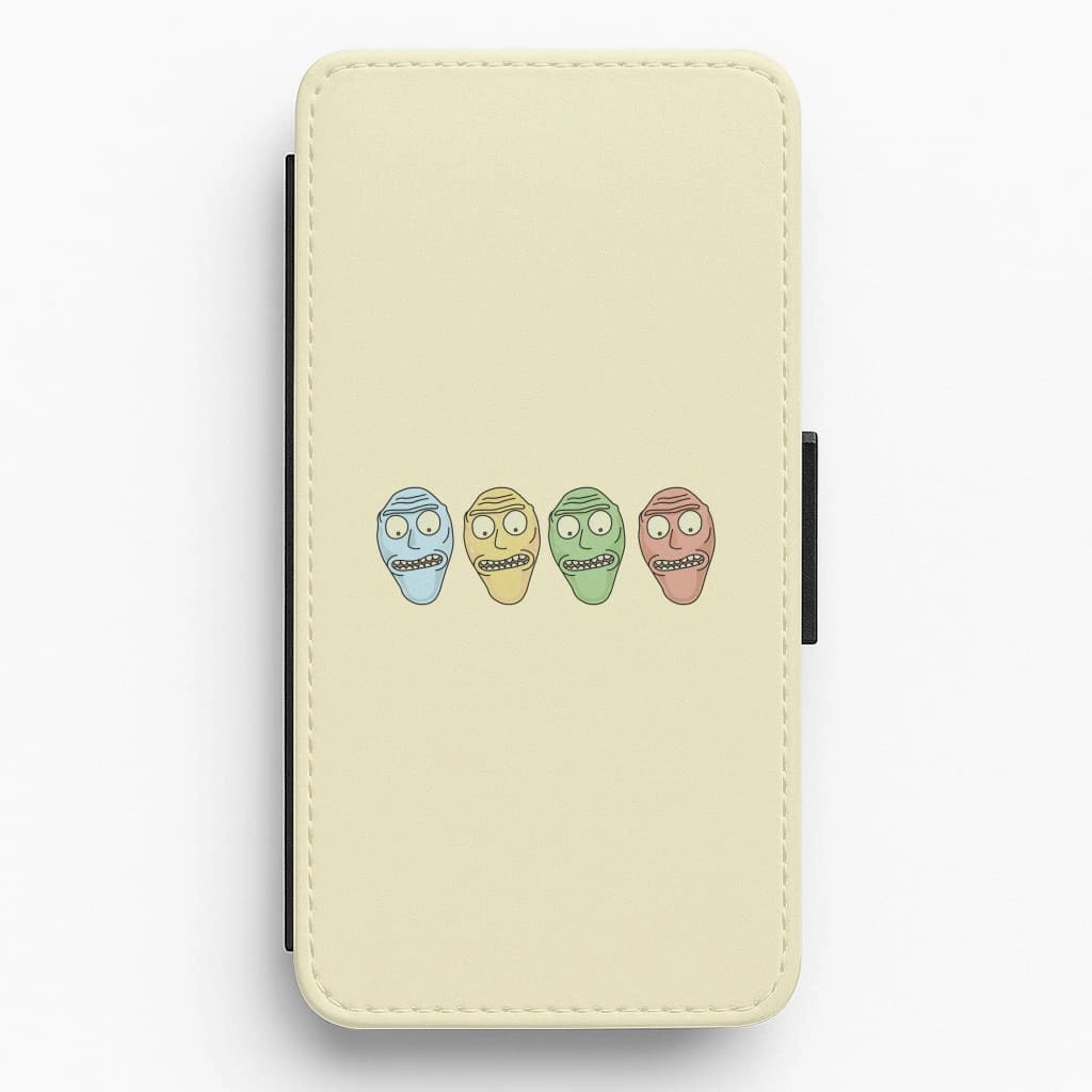 Gloss Finish Texture Get Schwifty - RAM Flip / Wallet Phone Case