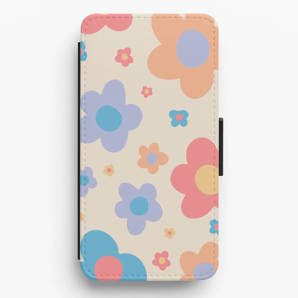 Camera Protection Fashion Choice Playful Flower Pattern Flip / Wallet Phone Case