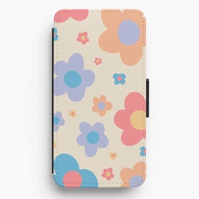 Camera Protection Fashion Choice Playful Flower Pattern Flip / Wallet Phone Case