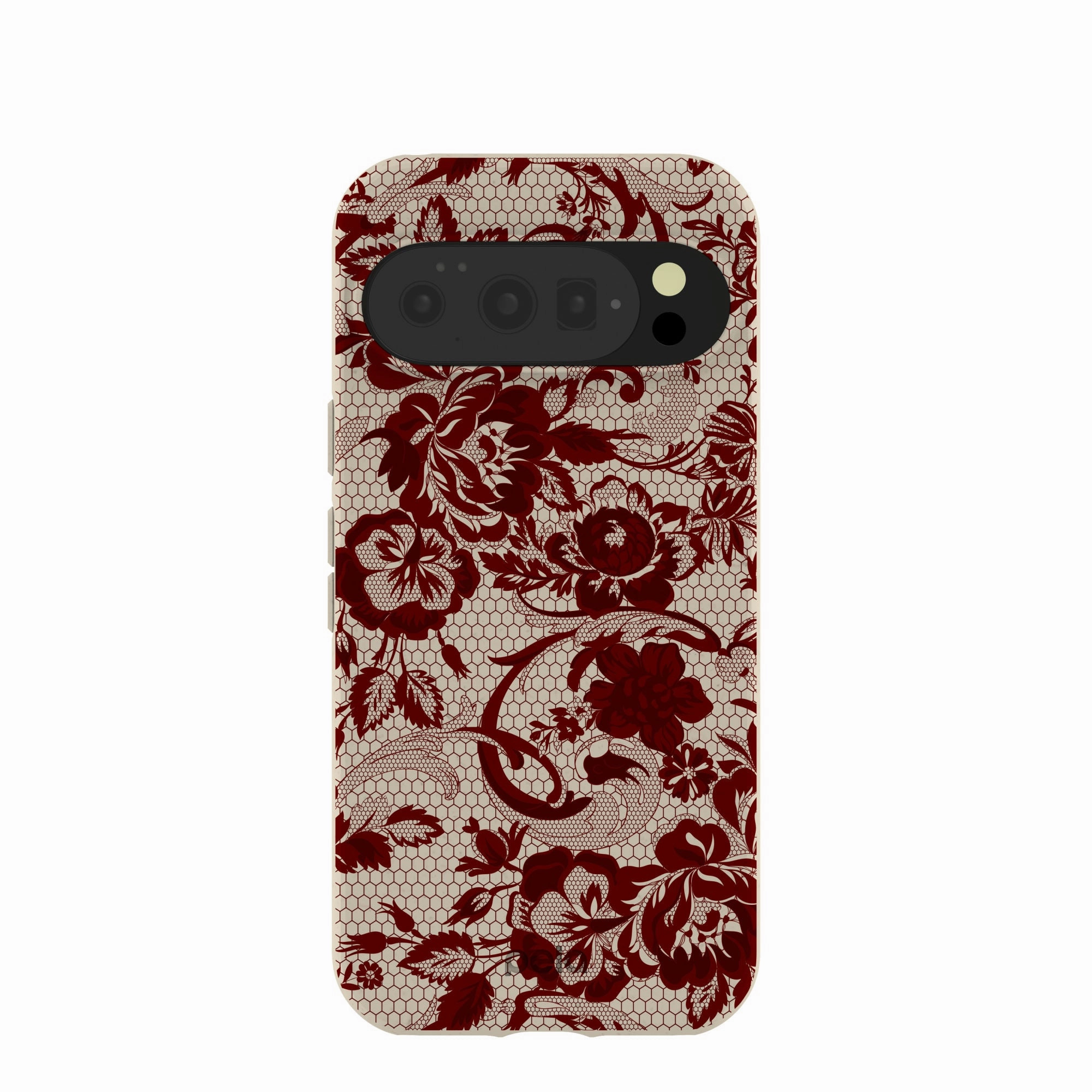 London Fog Crimson Veil Google Pixel 10/10 Pro Case Glossy Texture Layer