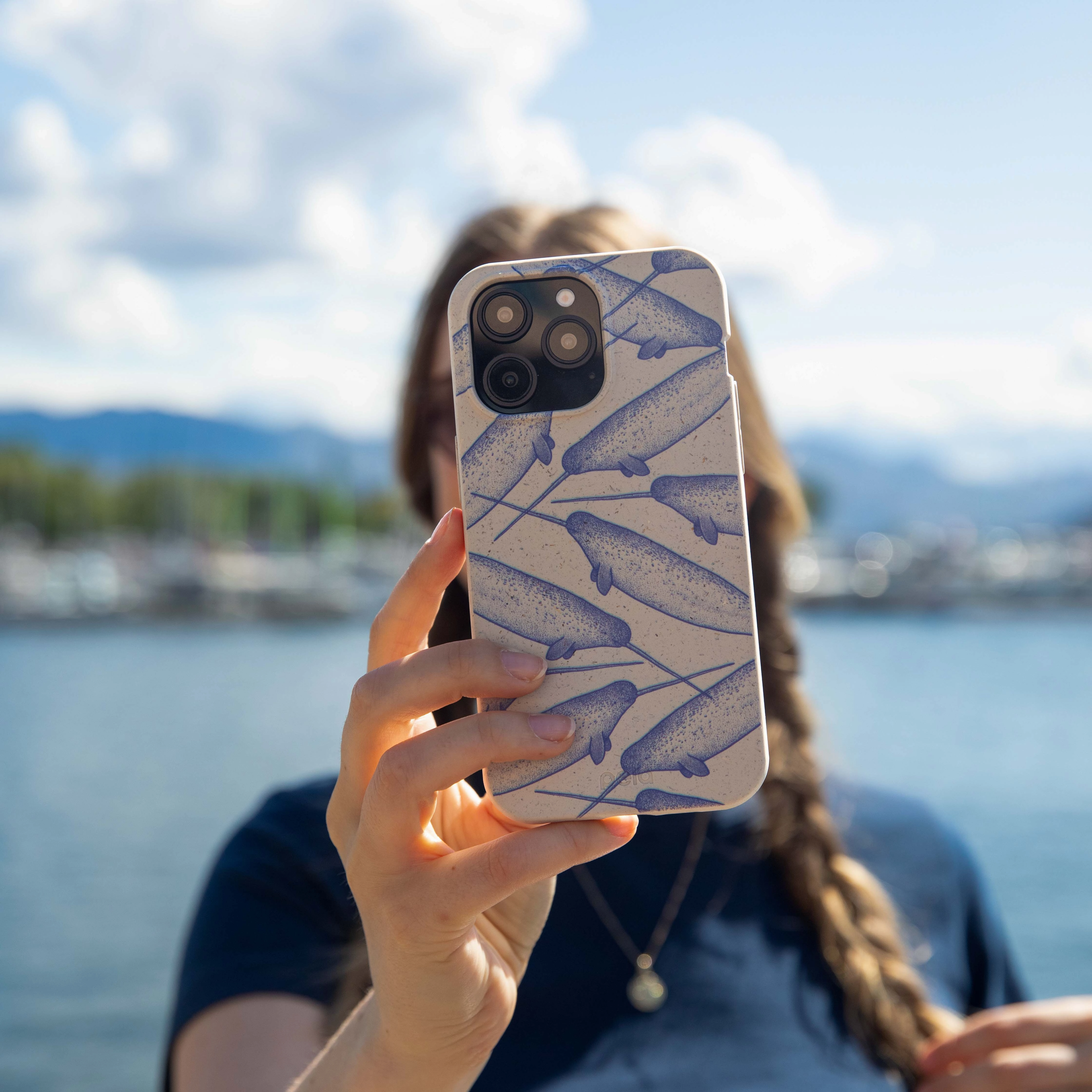 London Fog Magical Narwhal iPhone 17 Pro Max Case Smooth Form Modern Texture Build