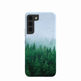Powder Blue Forest Mist Samsung Galaxy S22 Case Vivid Surface Detail Durable touch