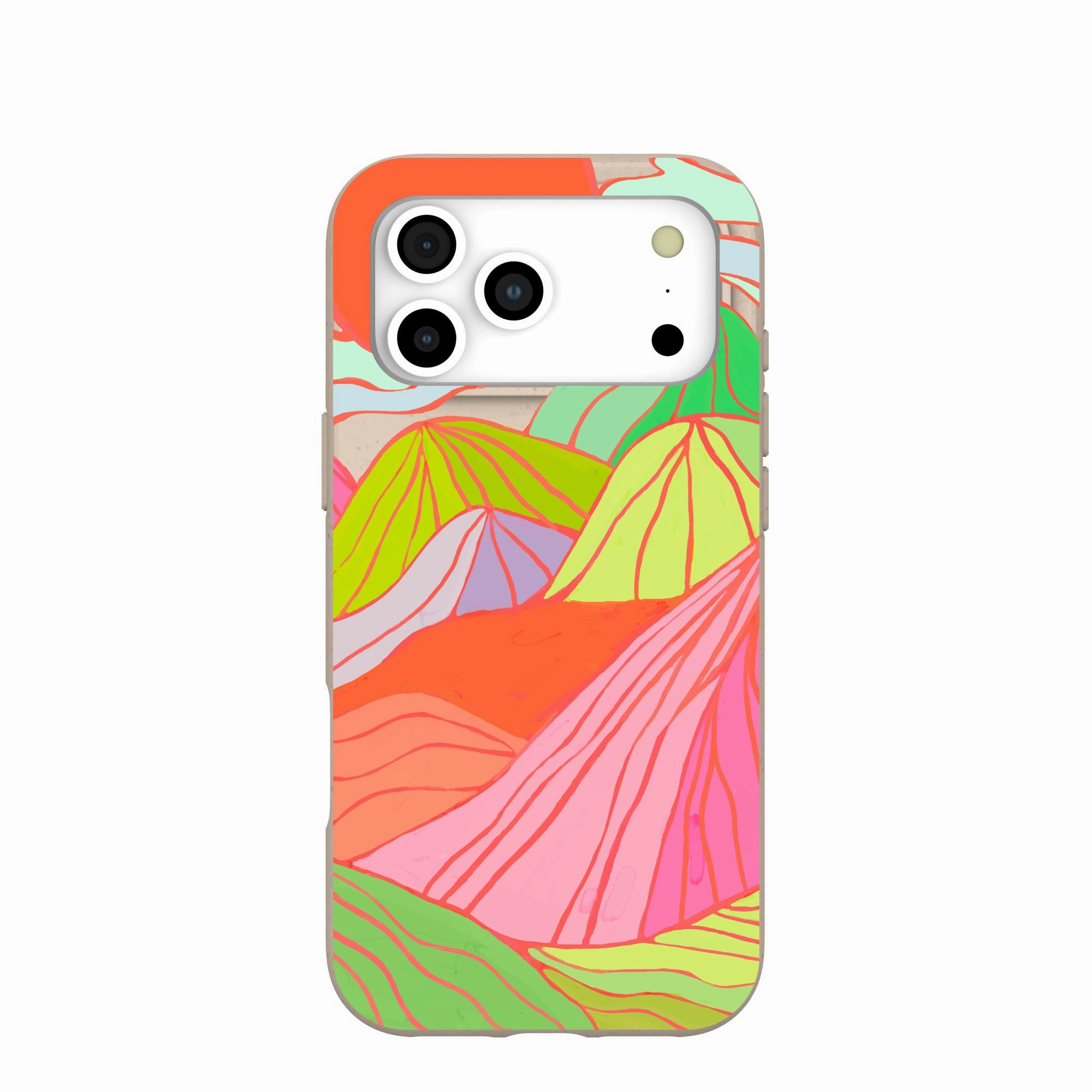 Seashell Chromatic Peaks iPhone 17 Pro Max Case Non Slip Surface