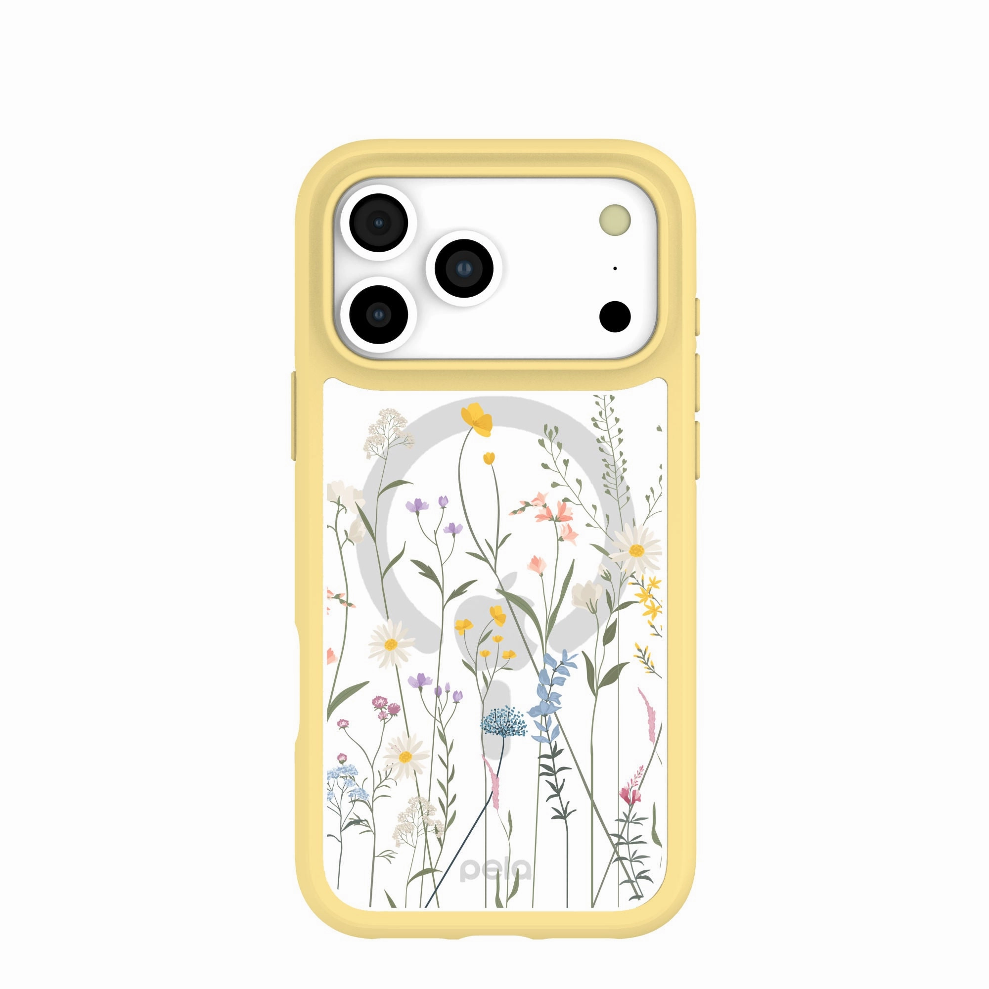 Water Resistant Clear Wanderflora iPhone 17 Pro Max Case With Sunbeam Ridge (MagSafe included)