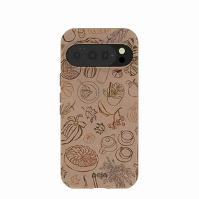 Chocolate Brown Autumn Sweets Google Pixel 10/10 Pro Case Soft Finish Layer