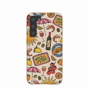 Seashell Coastal Bites Samsung Galaxy S23 (Plus) Case Hybrid Touch
