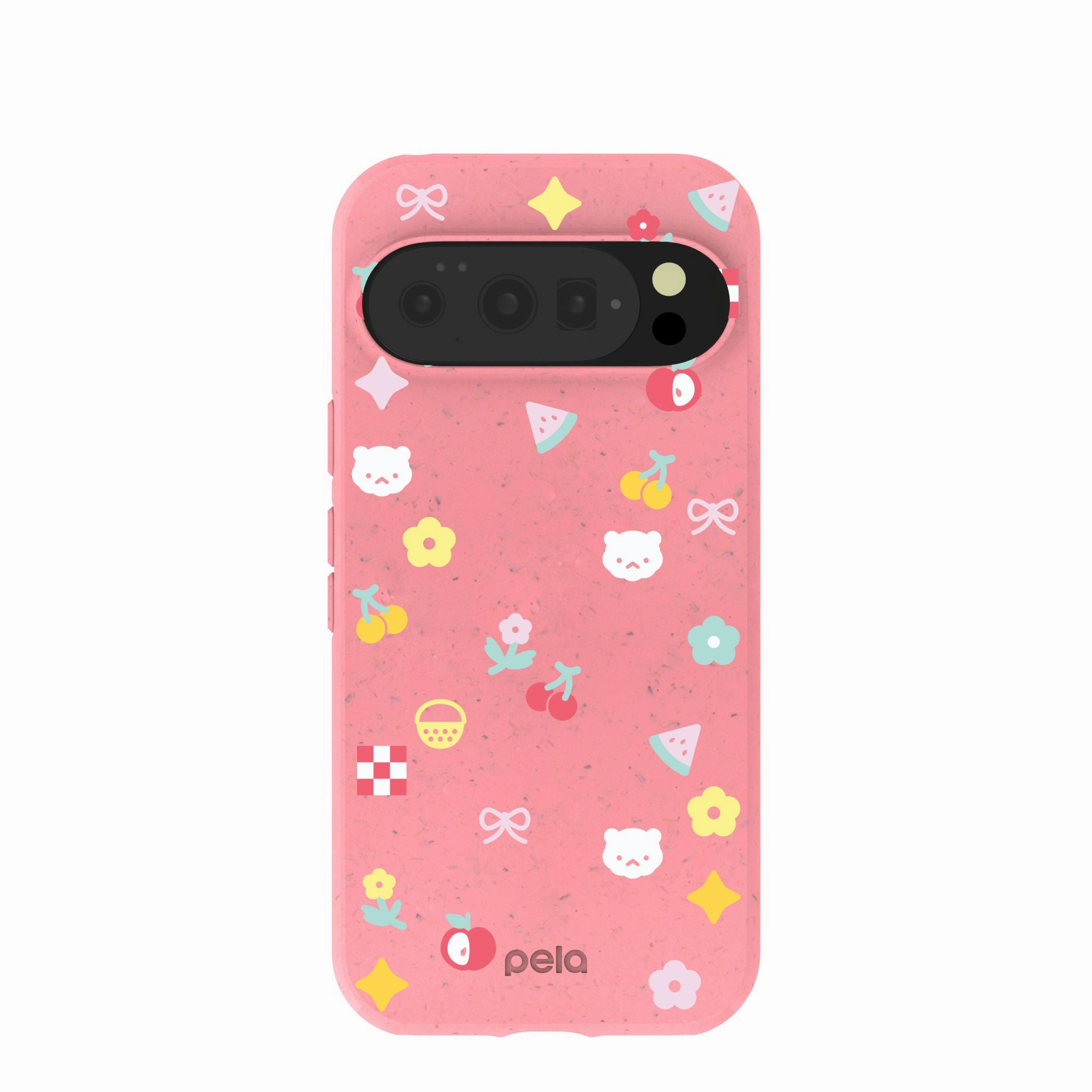 Bubblegum Pink Pretty Picnic Google Pixel 10/10 Pro Case Soft Edge Detail