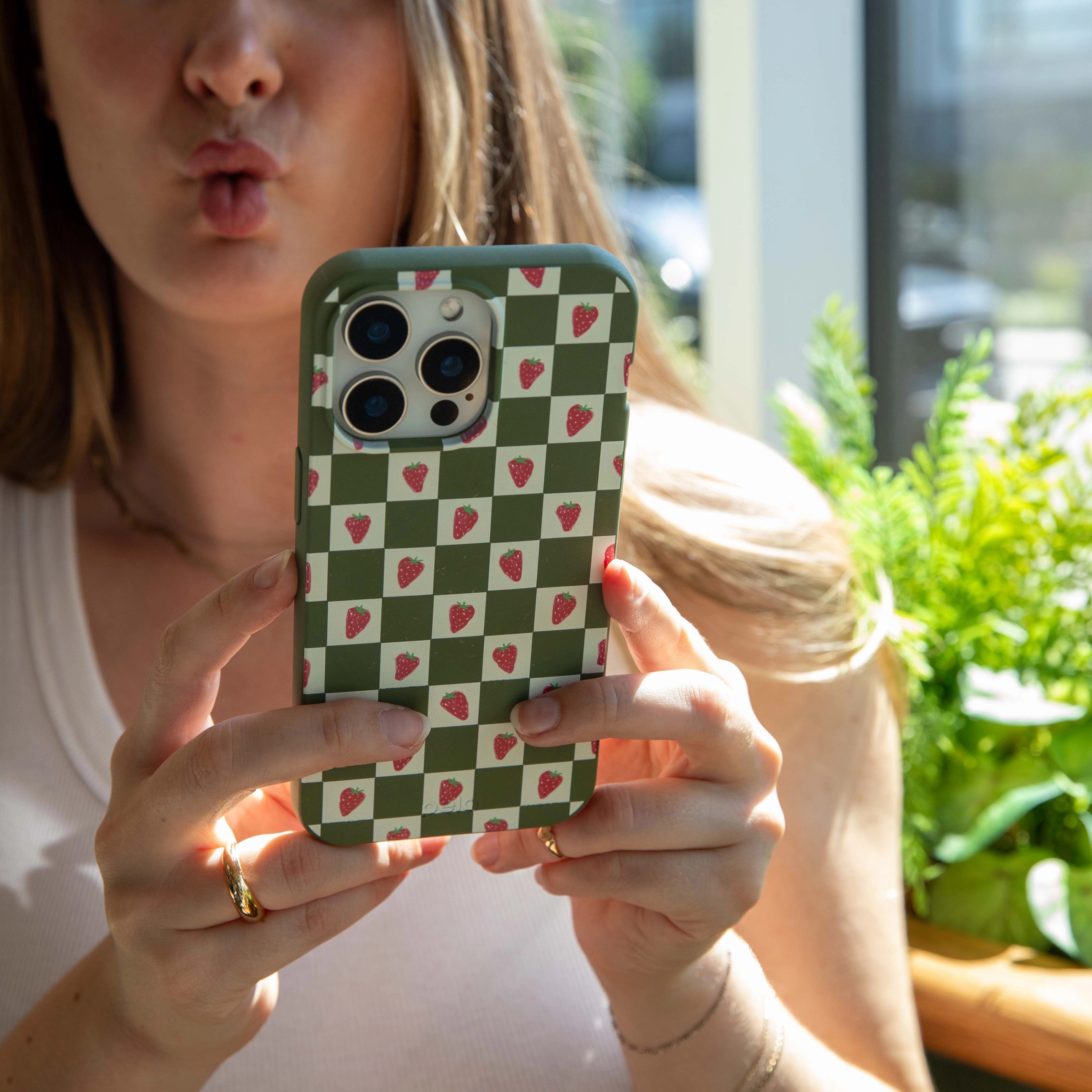 Forest Floor Strawberry Field iPhone 17 Pro Max Case Lightweight Feel