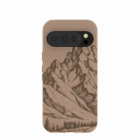 Unique Texture Premium Texture Layer Chocolate Brown Silent Summit Google Pixel 10/10 Pro Case