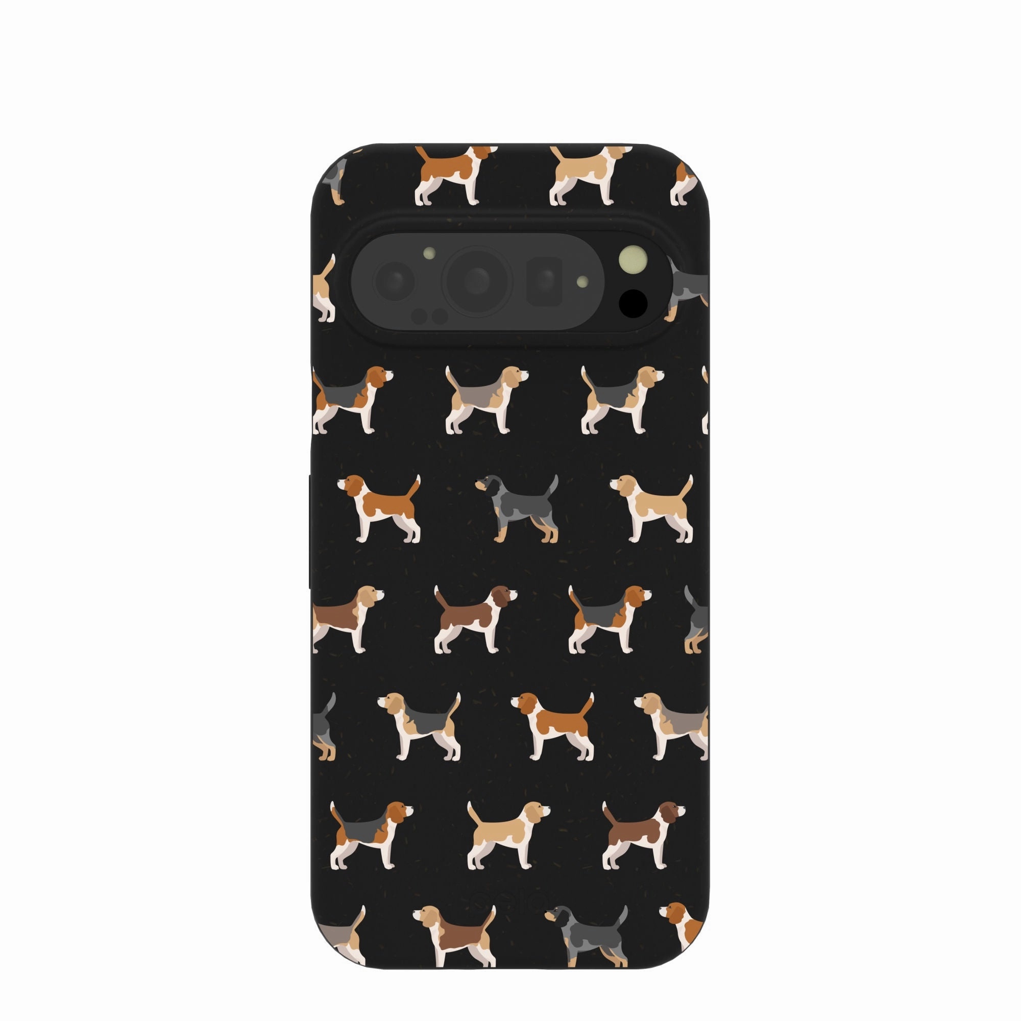 Black Beagle Buds Google Pixel 9/9 Pro Case Smooth Finish Touch Shock Cushion