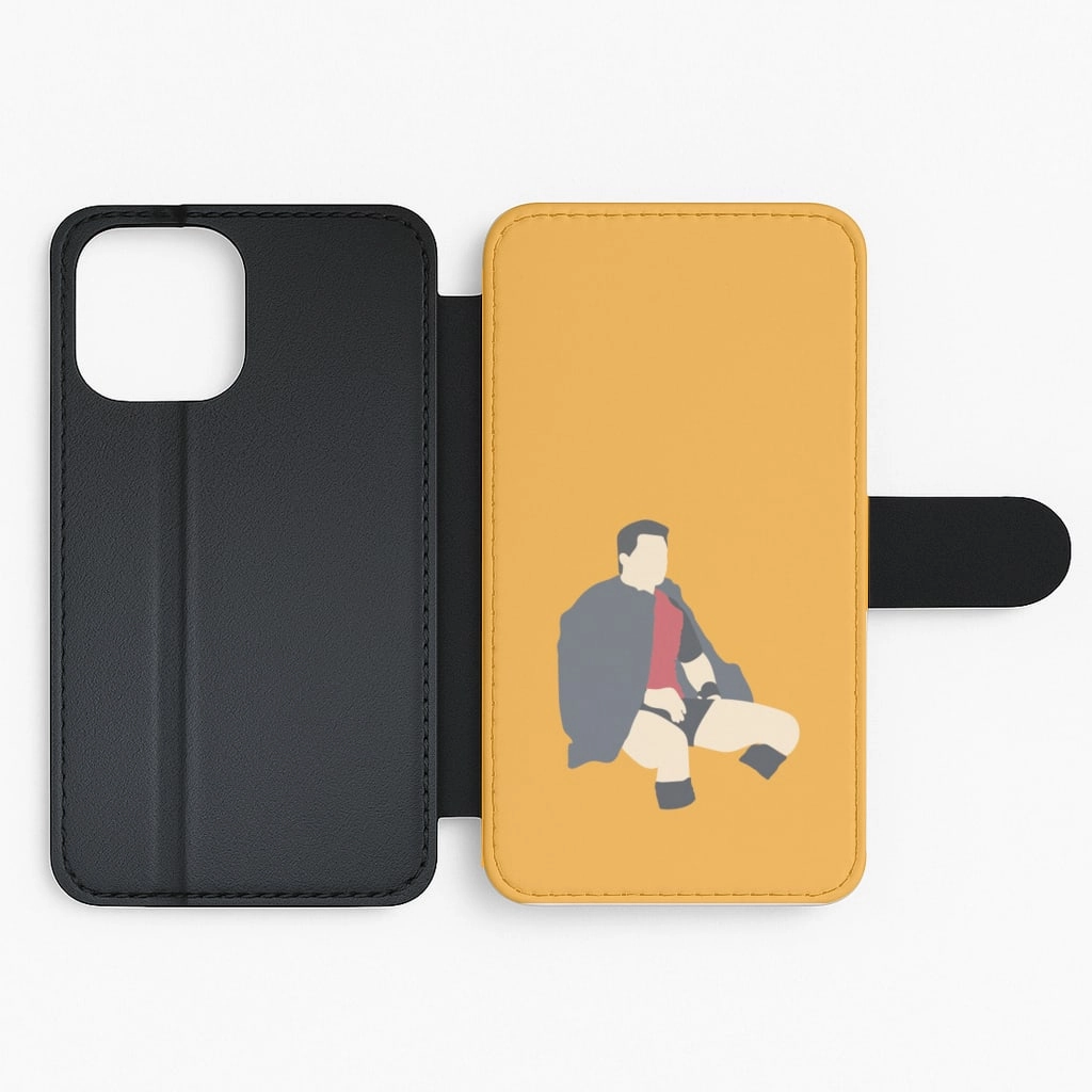 Richie McCaw - Rugby Flip / Wallet Phone Case Gradient Design Elegant Texture Layer