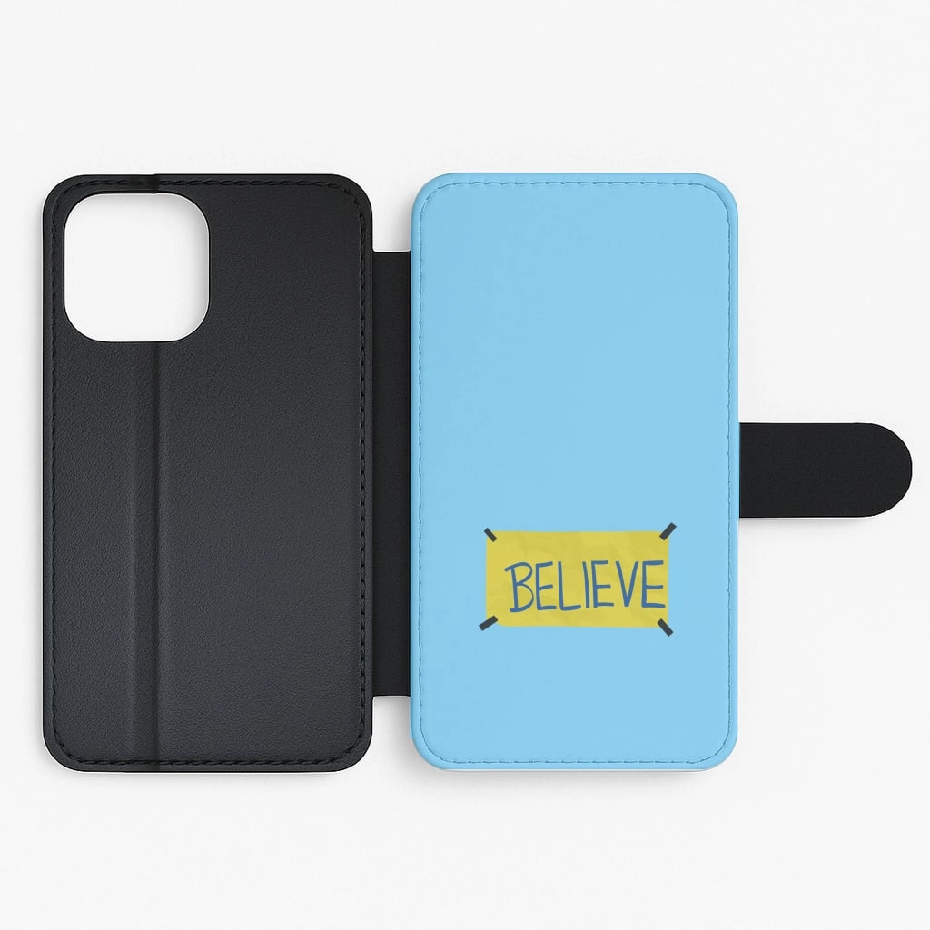Believe Flip / Wallet Phone Case Hybrid Grip Finish