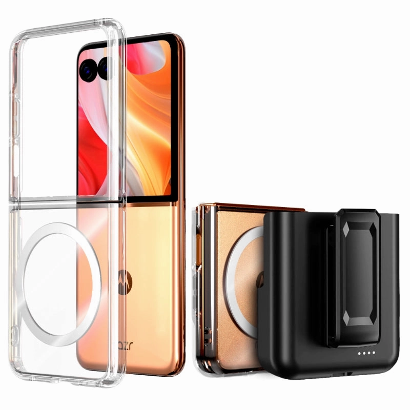 Battery Belt Clip Holster for Motorola Razr 50 Ultra / Razr  (2024) Durable Build Texture Premium Texture