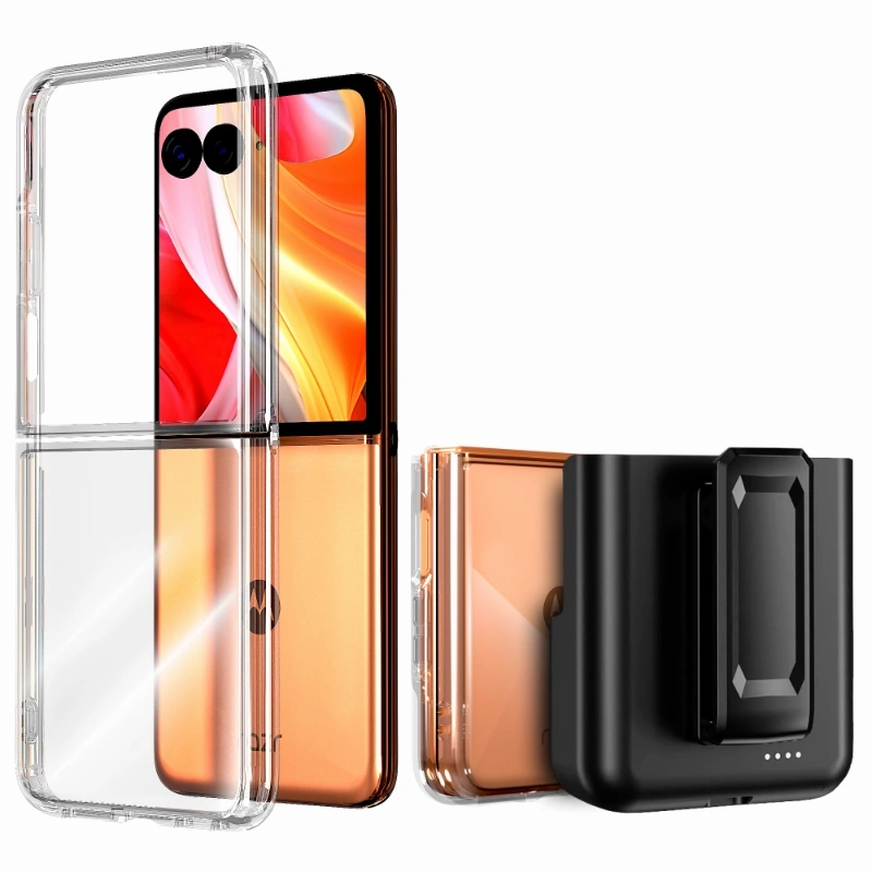 Battery Belt Clip Holster for Motorola Razr 50 Ultra / Razr  (2024) Durable Design