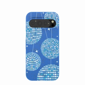 Electric Blue Blue Groove Google Pixel 9/9 Pro Case Durable Build Texture Color Accent