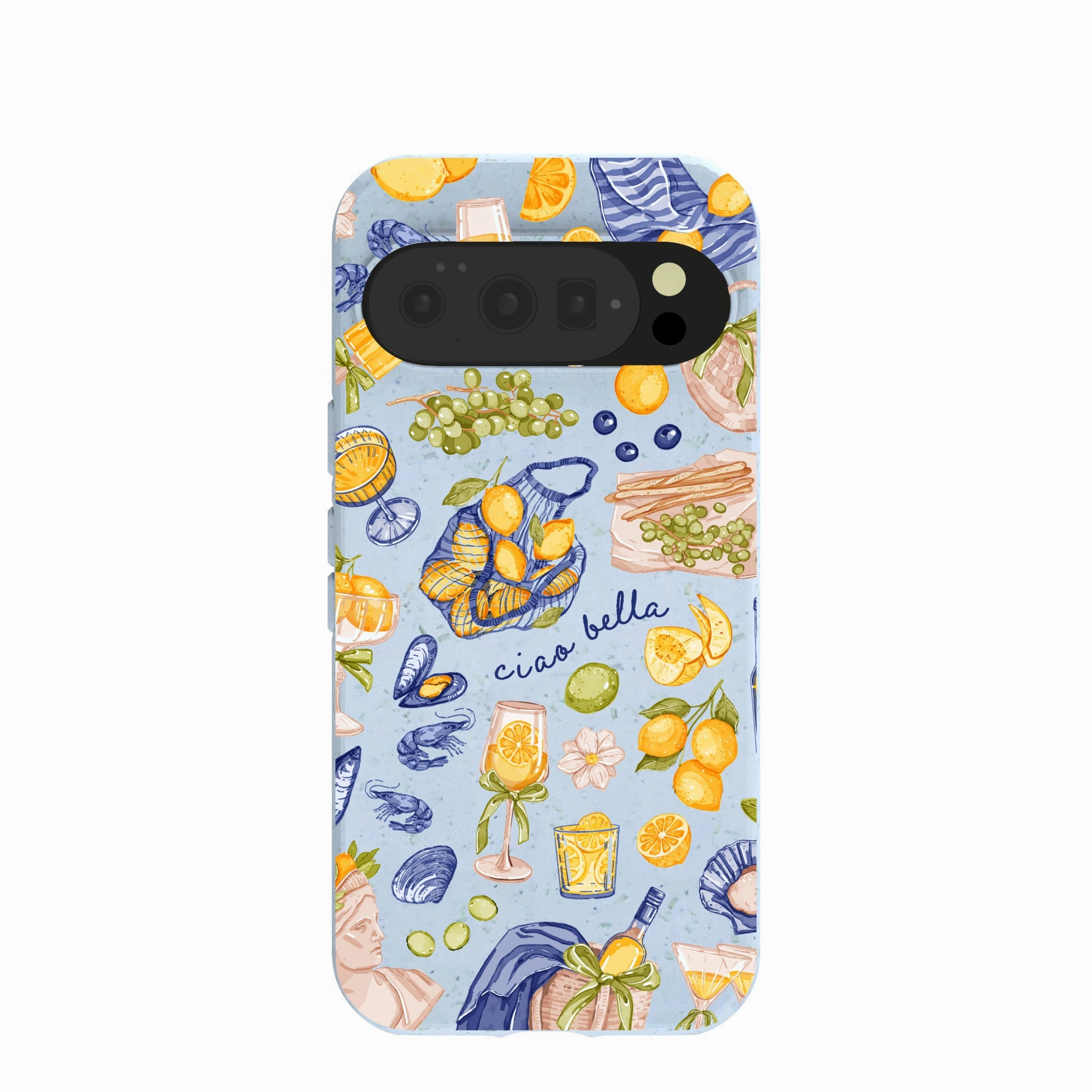 Rugged Grip Powder Blue Ciao Bella Google Pixel 10/10 Pro Case