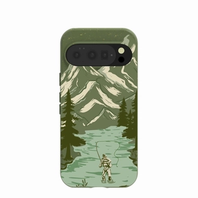 Enhanced Durability Anti glare Forest Floor Morning Fishing Google Pixel 10/10 Pro Case