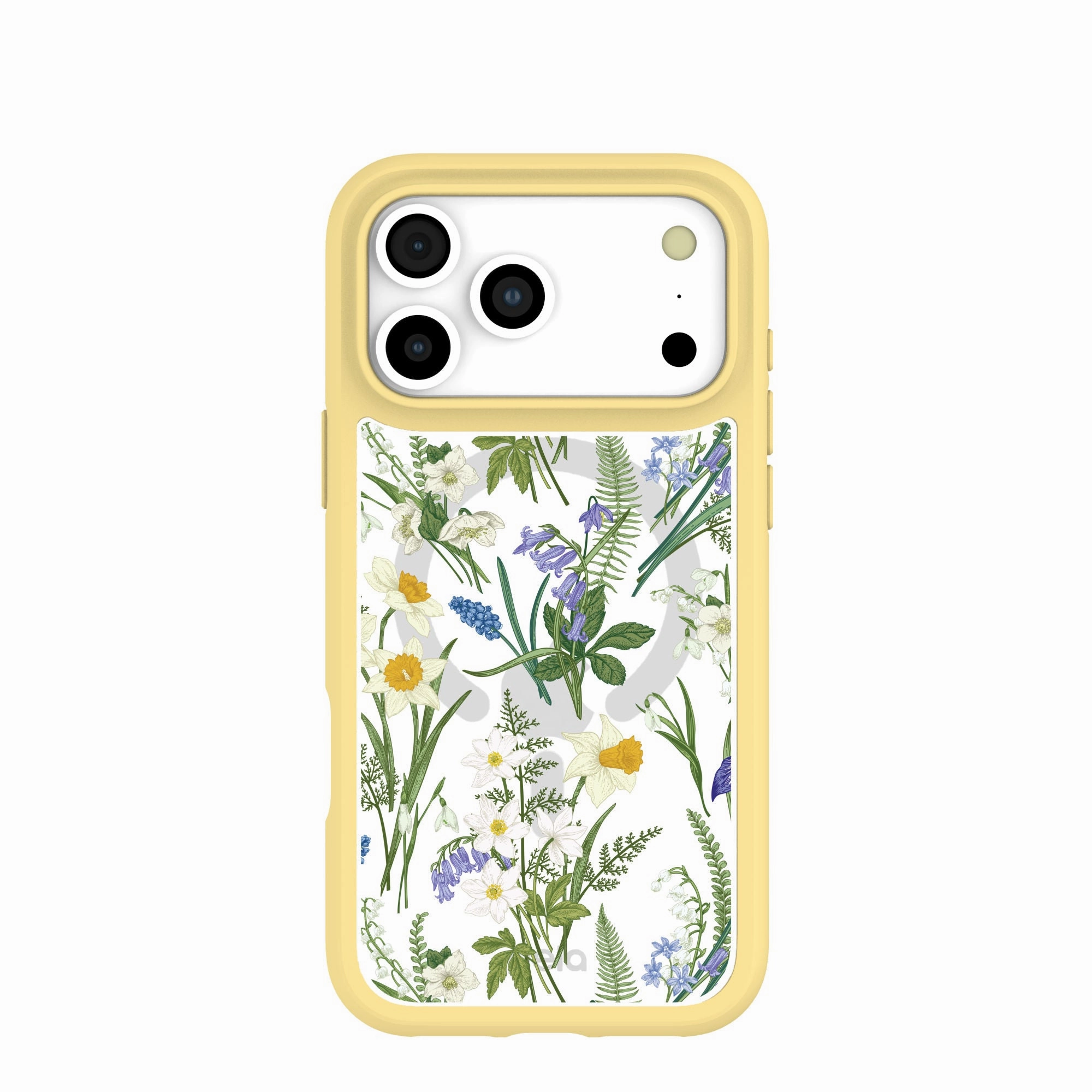 Smooth Feel Surface Fashion Accent Clear Daffodil Bouquet iPhone 17 Pro Max Case With Sunbeam Ridge (MagSafe included)