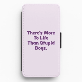 More To Life Flip / Wallet Phone Case Matte Look Finish Practical Look