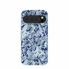Powder Blue Blue Blooms Google Pixel 10/10 Pro Case Matte Coating Finish