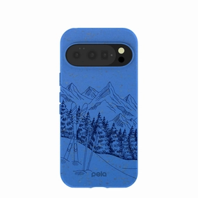 Everyday Protection Sporty Appeal Electric Blue Backcountry Ski Google Pixel 10/10 Pro Case