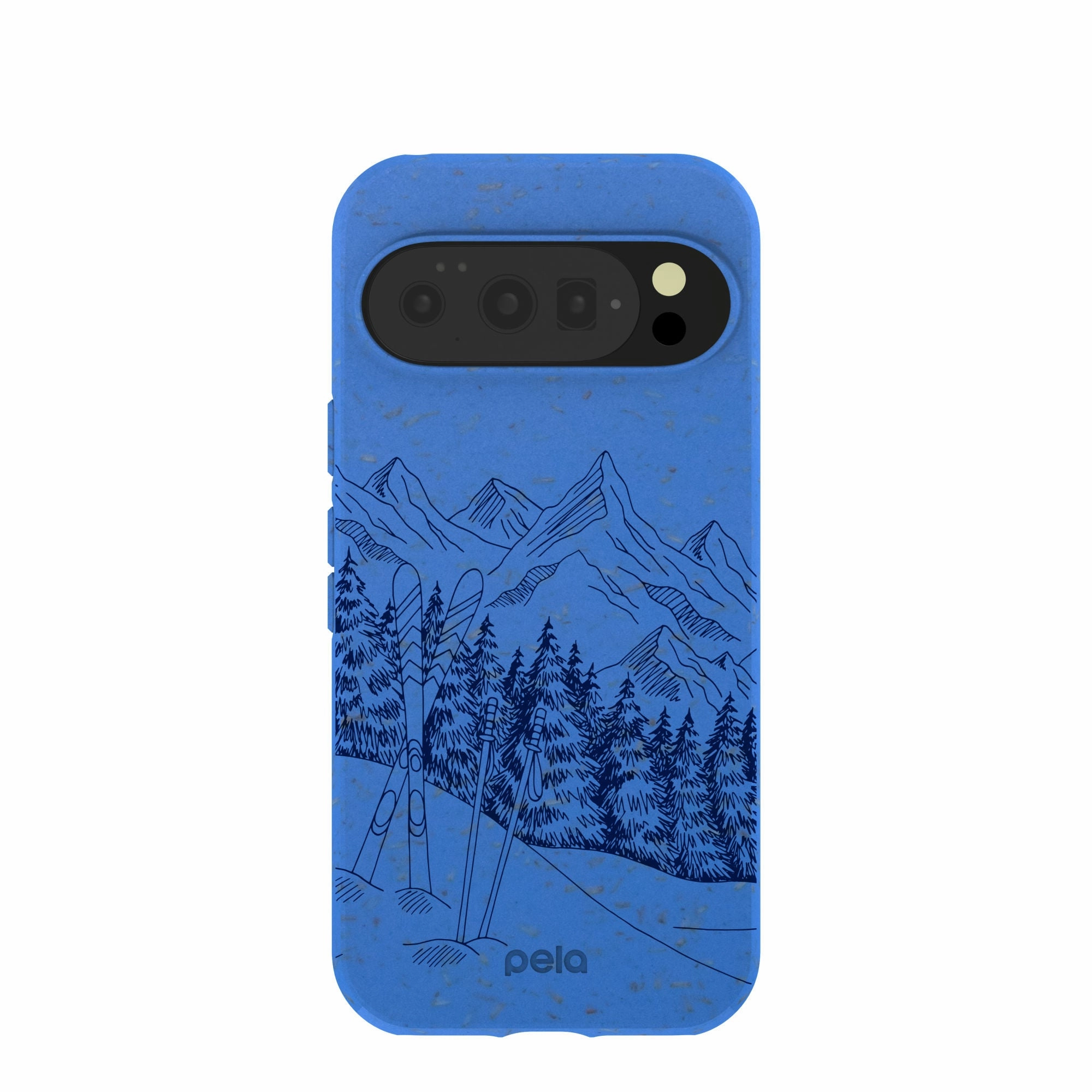Everyday Protection Sporty Appeal Electric Blue Backcountry Ski Google Pixel 10/10 Pro Case