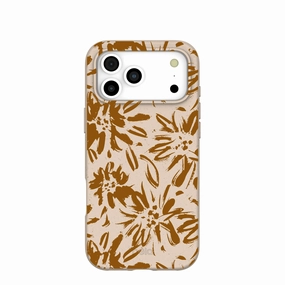 Clear Pattern Seashell Petal Burst iPhone 17 Pro Max Case