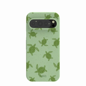 Sage Green Tiny Turtles Google Pixel 9/9 Pro Case Modern Style