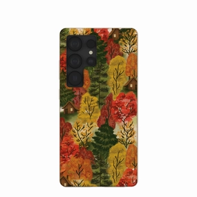 Stylish Choice Seashell Cabins in the Woods Samsung Galaxy S25 Ultra Case