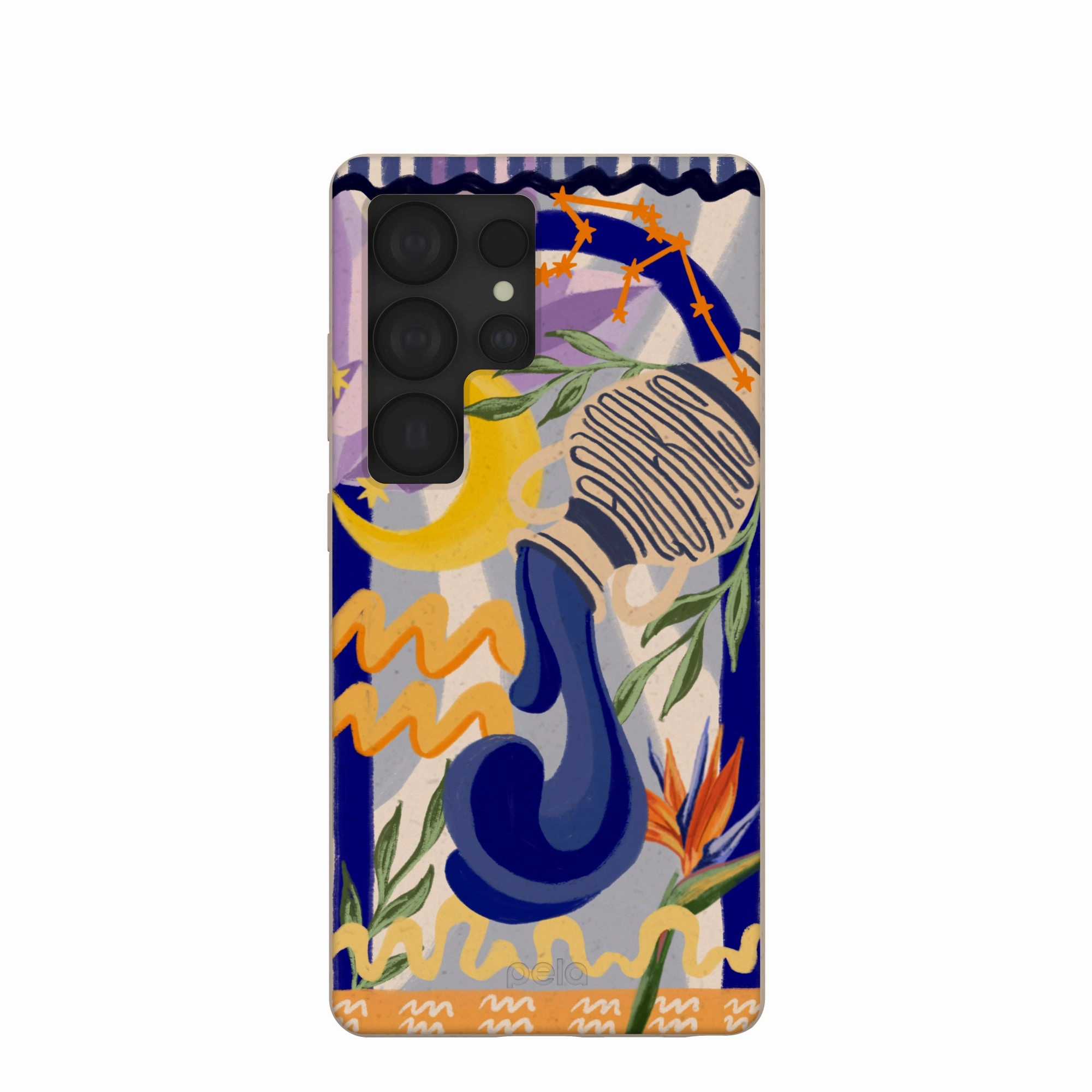 Seashell Aquarius Water Samsung Galaxy S25 Ultra Case Premium Surface Everyday Carry