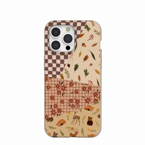 Seashell Autumn Quilt iPhone 15 Pro Max Case Rugged Surface