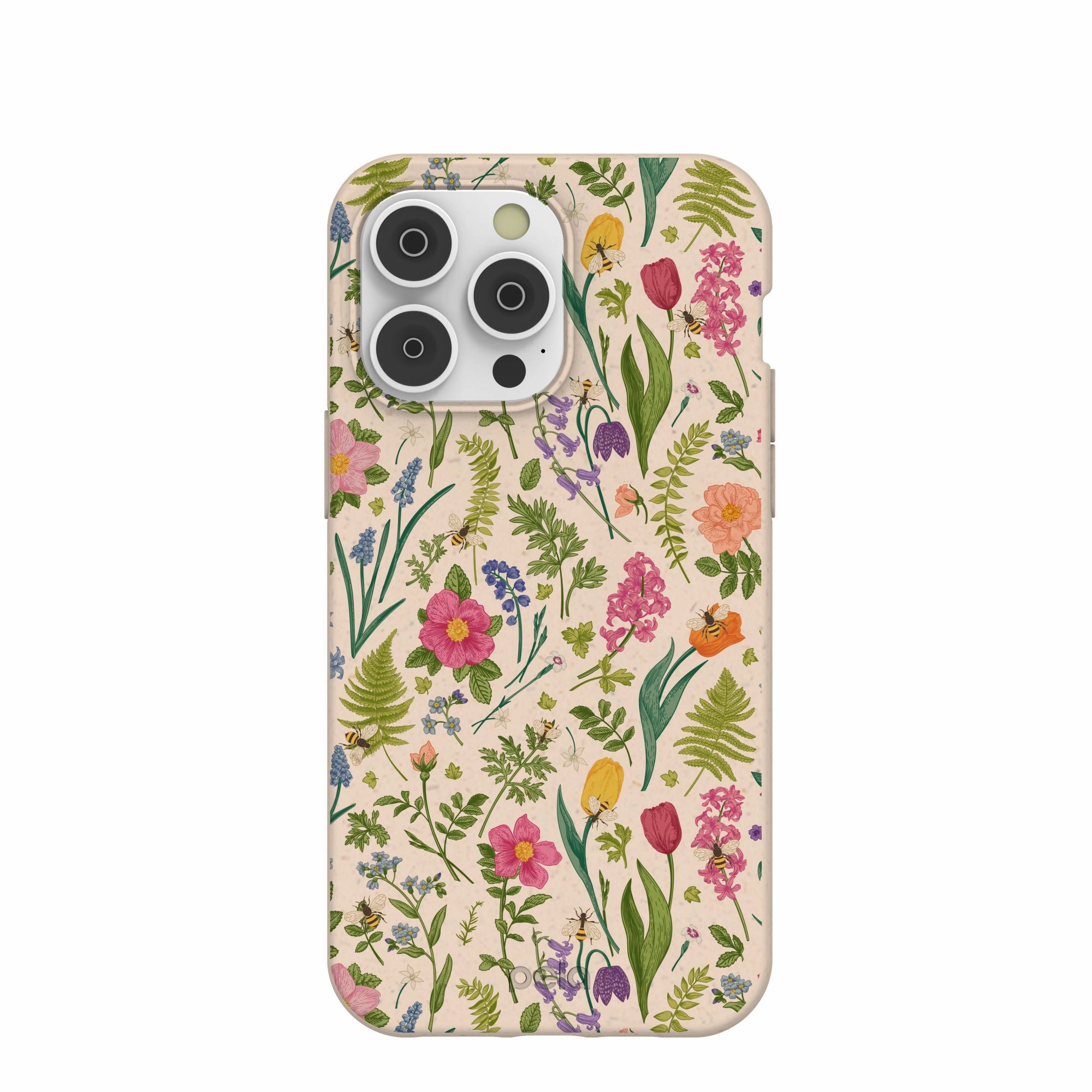Seashell Bee Meadow iPhone 14 Pro Max Case Student Friendly