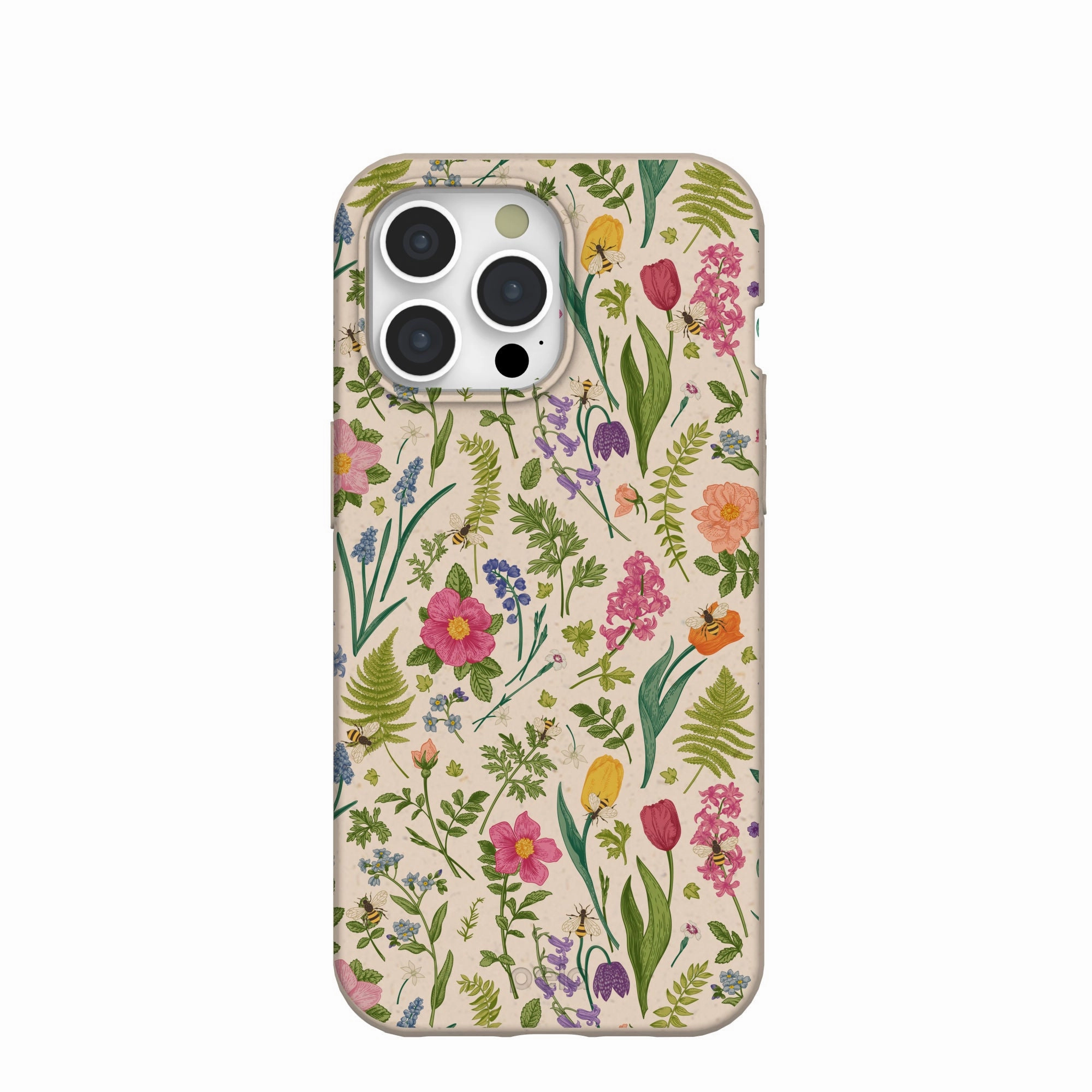 Seashell Bee Meadow iPhone 15 Pro Max Case Glossy surface