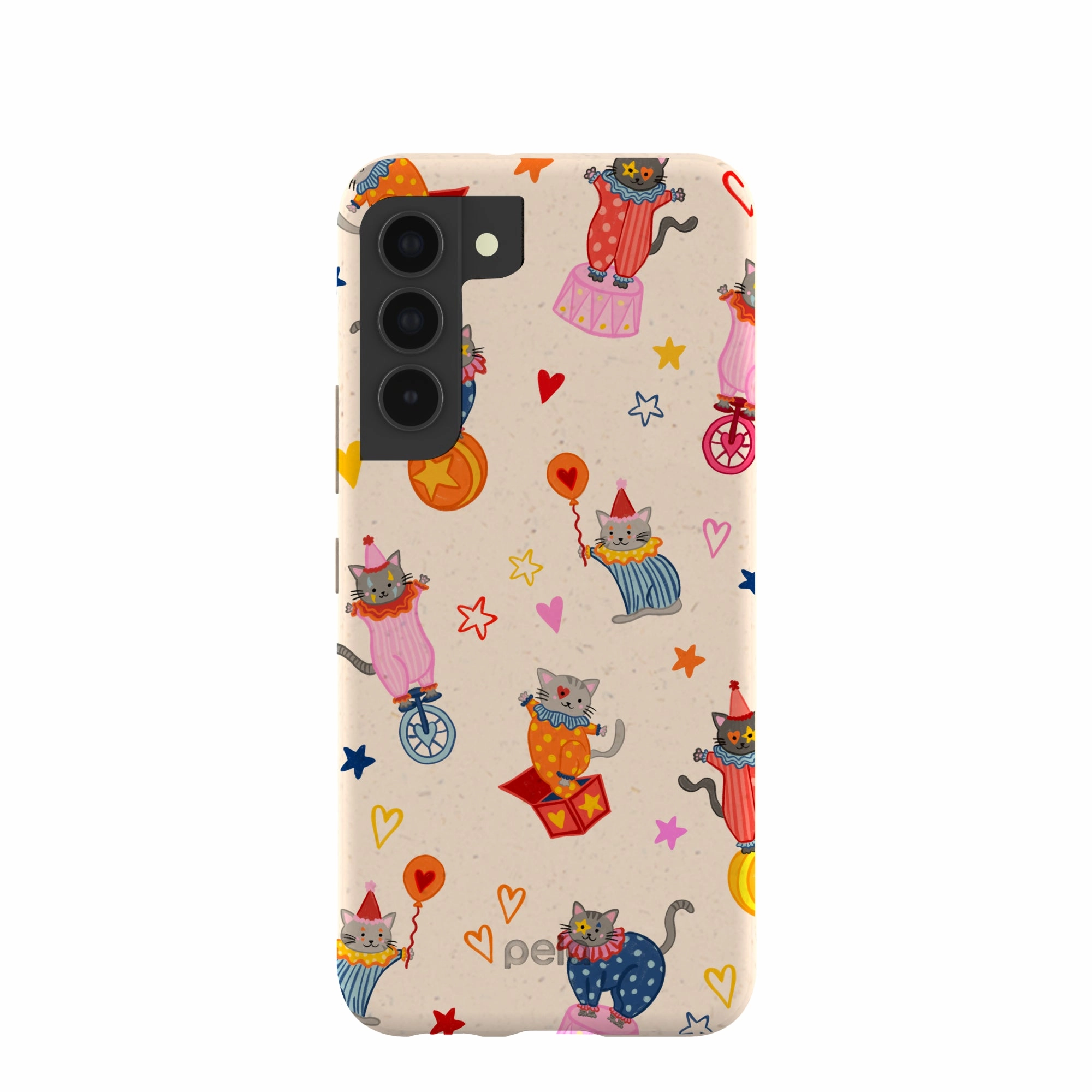 Durable touch Seashell Cat Clowns Samsung Galaxy S22 Case