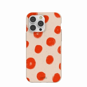 Seashell Cheery Dots iPhone 14 Pro Max Case Modern Pattern Layer