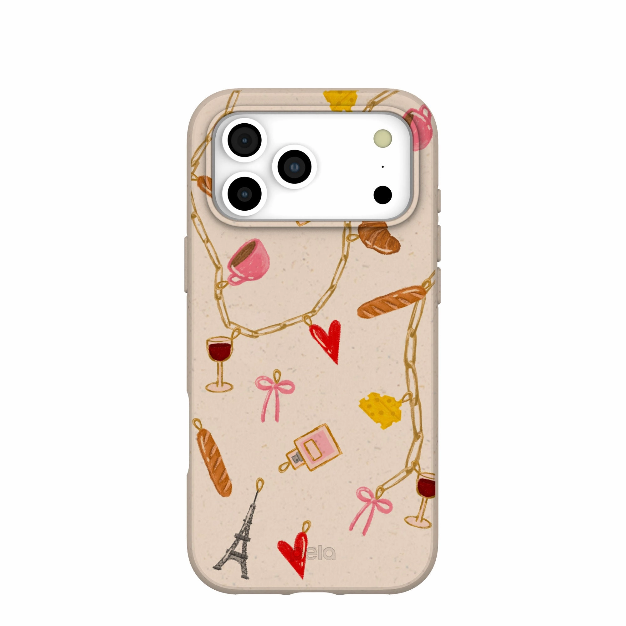 Rugged Surface Seashell City of Love iPhone 17 Pro Max Case