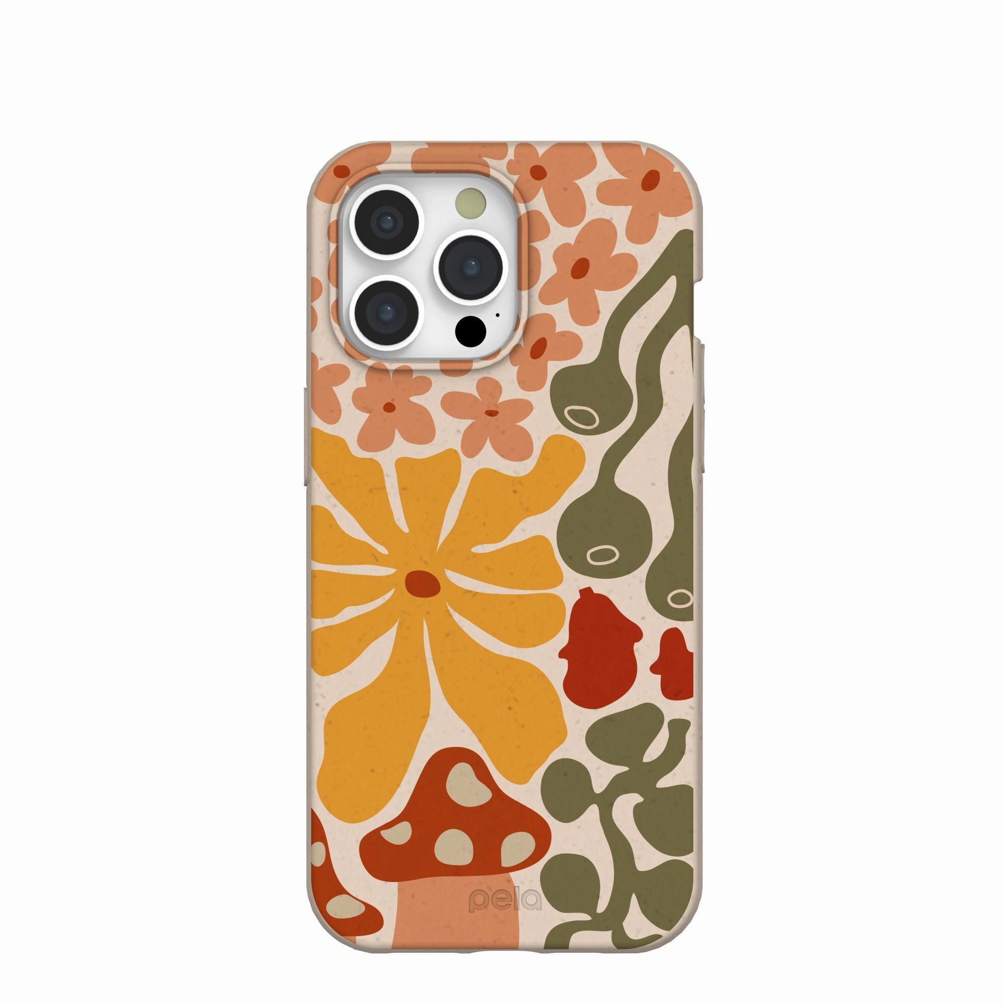 Seashell Fall Flourish iPhone 15 Pro Max Case Strong Grip Minimal Pattern Texture
