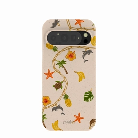 Seashell Island Charms Google Pixel 9/9 Pro Case Protective barrier Luxury Finish
