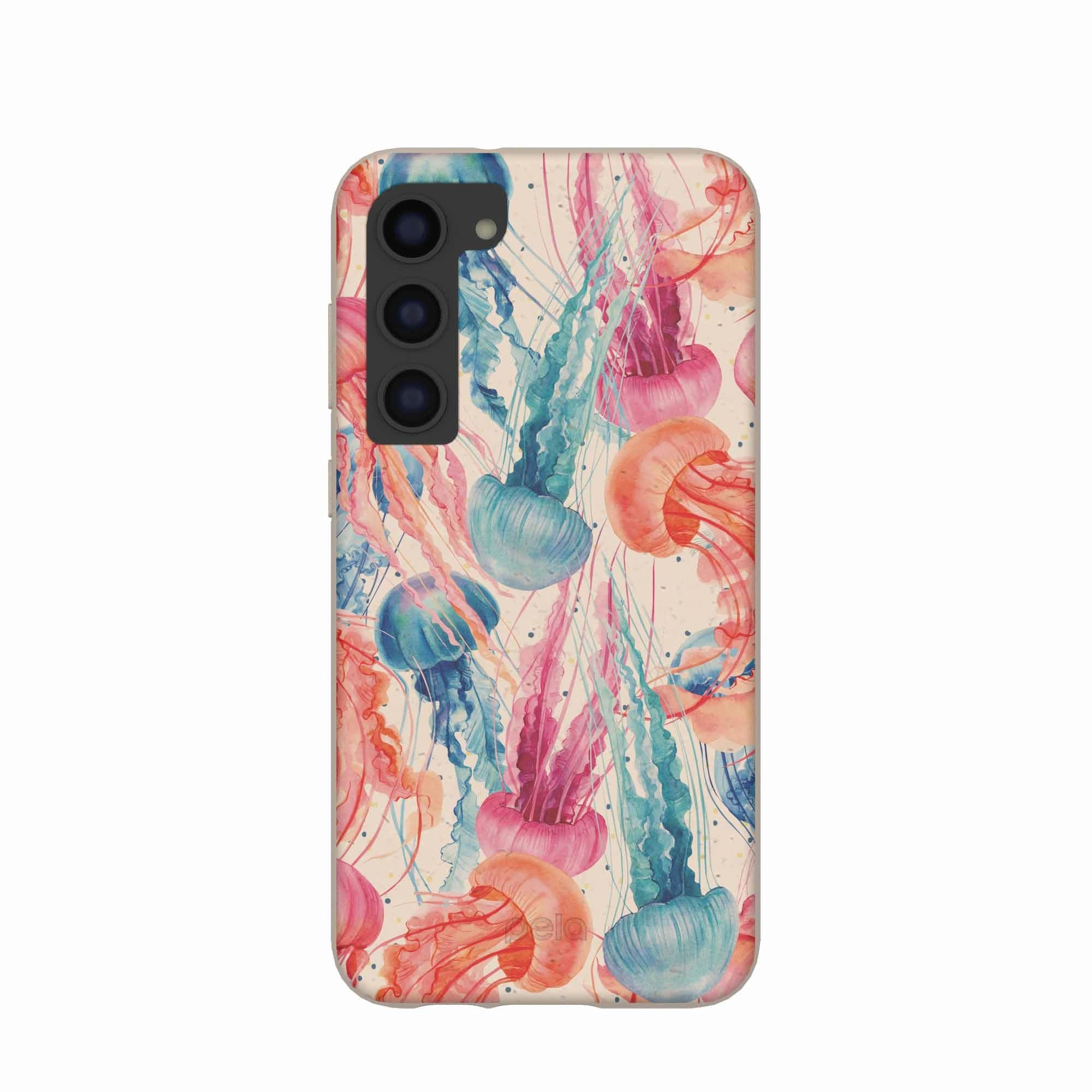 Classic Design Hybrid Build Seashell Jellyfish Samsung Galaxy S23 (Plus) Case