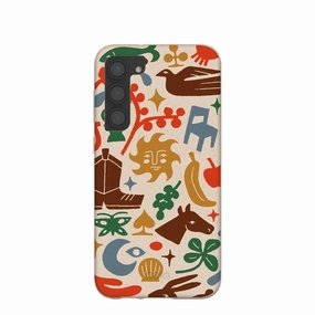 Seashell Junk Drawer Samsung Galaxy S23 (Plus) Case Vivid Pattern Premium Style