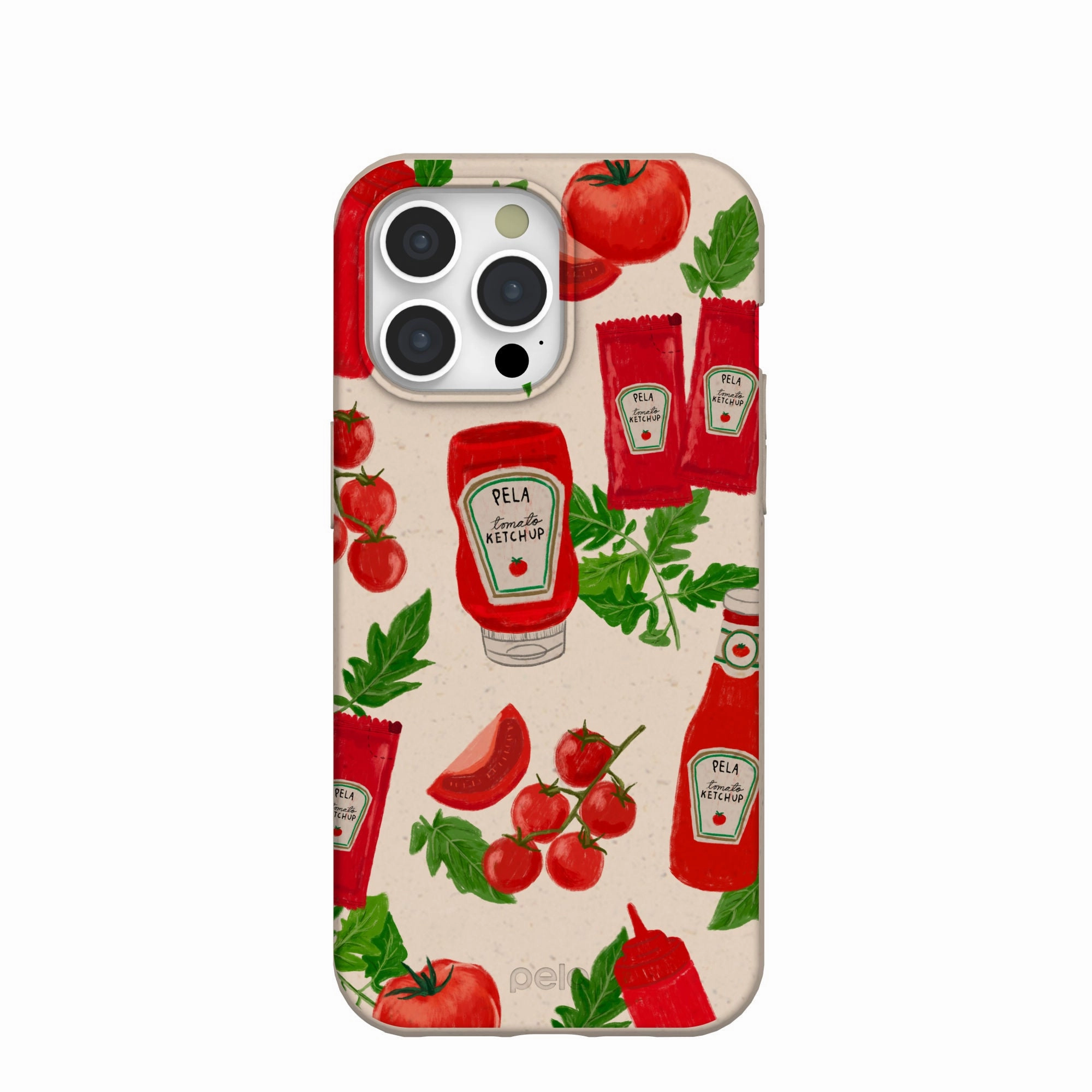 Seashell Ketchup Party iPhone 15 Pro Max Case Trendy Pattern Matte Layer